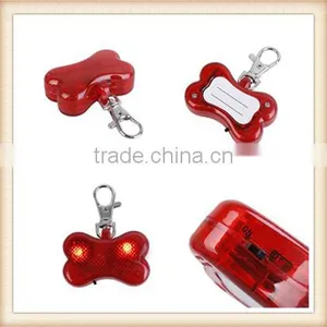 Popular Bigbee Bone Shaped LED Flashing Night Light Pet Dog Blinking Pendant Collar Clip Buckle Wholesale Brand New thumbnail-3