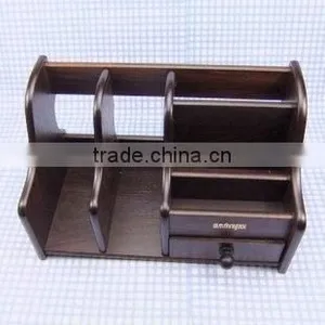 China Supply Pen Holder on Sale High Quality Wood Pen Container Logo thumbnail-2