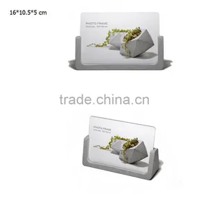 Table Deco Concrete Photo Frame Cement Card Holder thumbnail-2