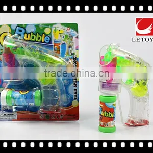 Factory Supply Eco-freindly Transparent Bubble Gun With Light thumbnail-2