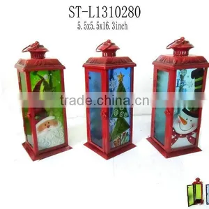 Stained Large Glass Lanterns for Christmas thumbnail-1