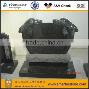 Dolphins Granite Headstone thumbnail-1