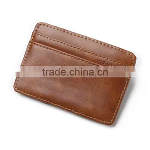 Magic Wallet PU Leather Money Clip With RFID-blocking in Various Designs thumbnail-4
