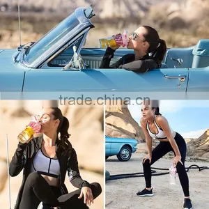 New Design Tritan Water Bottle Plastic Milk Shake Bottle Shaker thumbnail-6