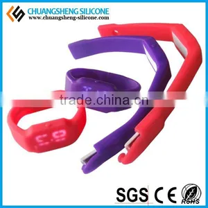 Luxury Western LED Digital Silicone Watch Bracelet thumbnail-4