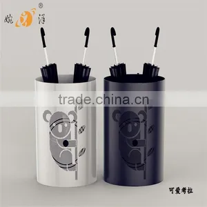 Handmade Hotel Indoor Round Hollow Design Metal Umbrella Stand Holder thumbnail-1
