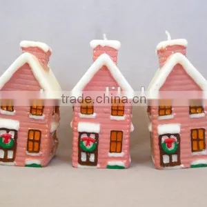Christmasville Christmas Village Pink Shop Candles thumbnail-2