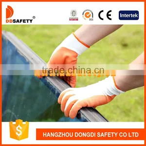 DDSAFETY 13 Gauge Color Nylon Liner Glove With Latex Coated thumbnail-1