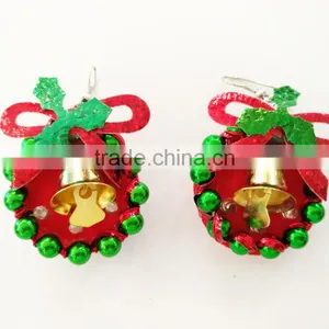 Unique Design Bell Decoration Christmas Favor Electron Power Light Earrings thumbnail-1