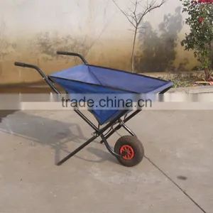 Canvas Folding Trolley Tool Cart Wheel Barrow thumbnail-4
