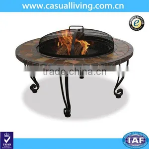 Large Outdoor Fire Pit 34 Inch Patio Backyard Metal Round Stove thumbnail-1