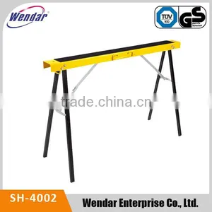 Foldable Saw Horse Set 2pcs,Adjustable Folding Metal Smart Holder Sawhorse, Heavy Duty Trestle thumbnail-1