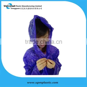 Cheap Transparent Biodegradable Disposable Raincoat thumbnail-1