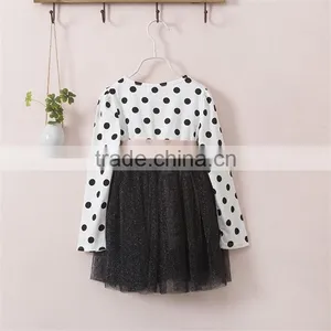 2016 Long-sleeve Frock Baby Girls Dress for Children Kids Toddler Princess Casual Clothing Dresses for Girl Wear Party Clothes thumbnail-6