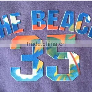 New Design Number Flock Heat Transfer for T-shirt thumbnail-1