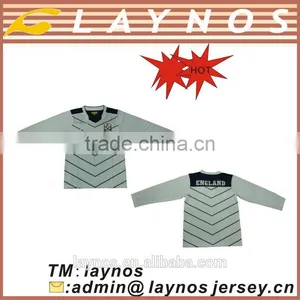 Long Sleeve Team Soccer Jersey England thumbnail-1