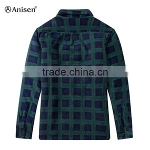 Chinese Supplier Custom Design Men Fleece Plaids Jacket thumbnail-2