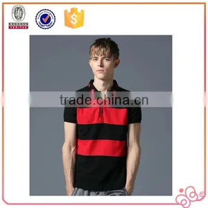 2015 New Design Men Striped Polo Shirt Cheapest Polo Men Shirt thumbnail-1