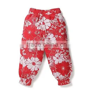Hot Sale Breathable 100% Cotton Baby Harem Pants and Palazzo Clothes For Kids Wear thumbnail-2