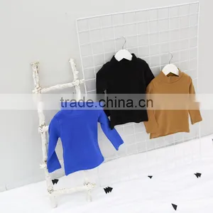 Pure Cotton Long Sleeve Candy Color Undershirt Kids Plain Dyed T-shirt for Boys and Girls thumbnail-4