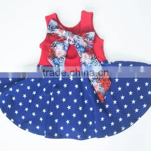 American Sleeveless Baby Dress Baby Girl Cotton Dress Hot Sale thumbnail-2