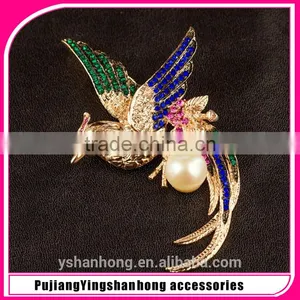 Peacock Brooch,modern Design Bird Brooches,fashion Elegant Phoenix Brooches BRC-0098 thumbnail-1