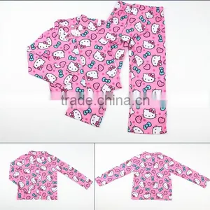 Pink Color Suit Pajamas for Girls thumbnail-2