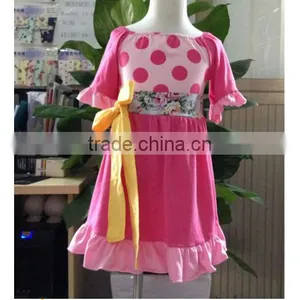 Hot Sale Baby Girls Beautiful Summer Cotton Dress Kids Printed Skirt With Ruffles Kids Refreshing Floral Dress thumbnail-1