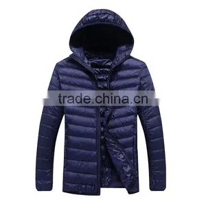 H1005 Mens Fashion Hooded Ultralight Down Jacket thumbnail-1