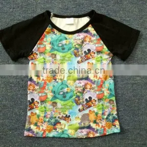 Fashion Little Boy's Summer Clothing Kids Cartoon Print t Shirt Giggle Moon Remake thumbnail-1