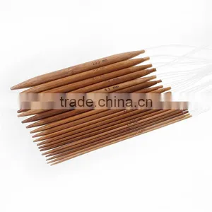 Natural Bamboo Circular Knitting Needles 80cm(31 4/8") Long, Needle Thickness: 10mm - 2mm, 1 Set (18 Pairs/Set) thumbnail-1