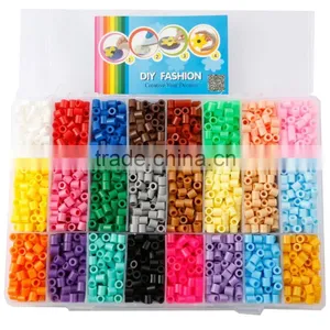 2017 Diyfashion 5mm 24Colors Perler Fuse Beads Box Set of Diy Educational Toys for Kids thumbnail-1