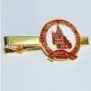 Gold Plated Metal Men's Circle Enamel Seal Tie Bar thumbnail-1