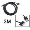 3M Long USB Cable Charger Cord For IPhone4, 4S, 3GS, IPod Nano Classic thumbnail-1