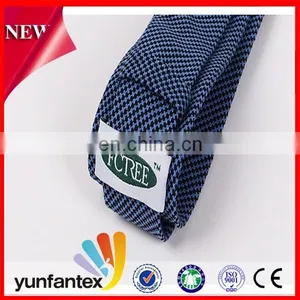 2017 Latest New Fashion Design Cotton Navy Blue Color Tie thumbnail-6