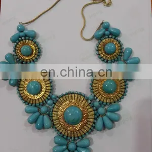 Hot Selling New Fashion Mixed Style Bib Choker Statement Necklace thumbnail-1