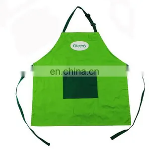 China Supplier Embroidery Logo Cotton Kitchen Apron/garden Apron With Pockets thumbnail-1