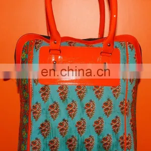 Indian Handmade Pure Cotton Woman Beautifull Design Bag thumbnail-1