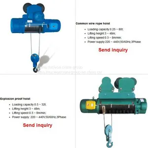 Low Headroom Electric Wire Rope Hoist thumbnail-2