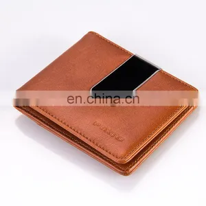 Top Quality Supplier OEM&ODM Wallets Leather Blank Money Clip thumbnail-3