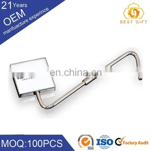 Women Portable Metal Elegant Purse Hanger / Bag Honger With Logo thumbnail-4