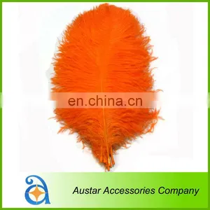 Orange Ostrich Feather for Wedding and PARTY Decoration thumbnail-1