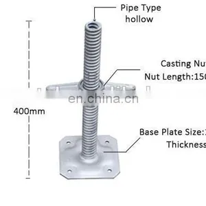 Large Quantity Formwork Construction Hardware Galvanized Jack Base thumbnail-3