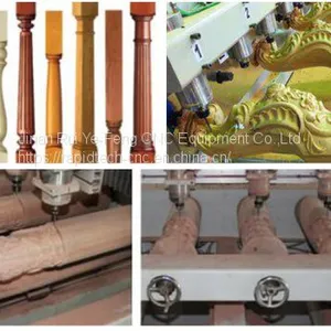 RD-1503-8 4 Axis CNC Router With Rotary Axis 3d Cnc Wood Carving Machine thumbnail-2