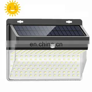206 LEDsuper Bright Outdoor IP65waterproof Sensor Solar Light for Garden thumbnail-1