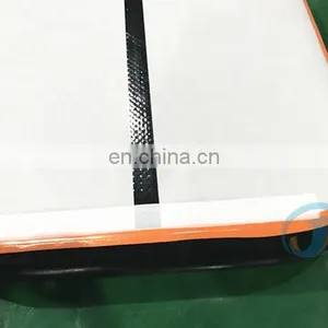 Black and Orange Inflatable Air Track 6m X 1m x 20cm Gymnastics Tumbling Mat For Sale thumbnail-6