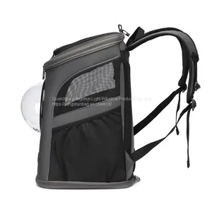 Amazon Customized Pet Backpack Bag Outdoor Travel Double Shoulder Space Transparent Folding Dog Carrier thumbnail-5