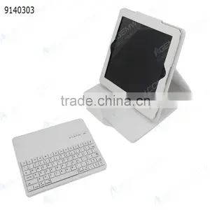 Bluetooth Keyboard for IPad2/3/4,white Removable Plastic Keyboard With Synthetic Leather Case thumbnail-3