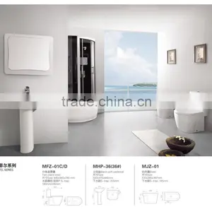 Close Coupled Suites Two Piece Toilet and Pedestal Wash Basin thumbnail-6