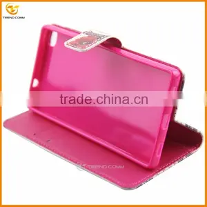 Wallet Leather Flip Cover Case for Huawei p8 thumbnail-5